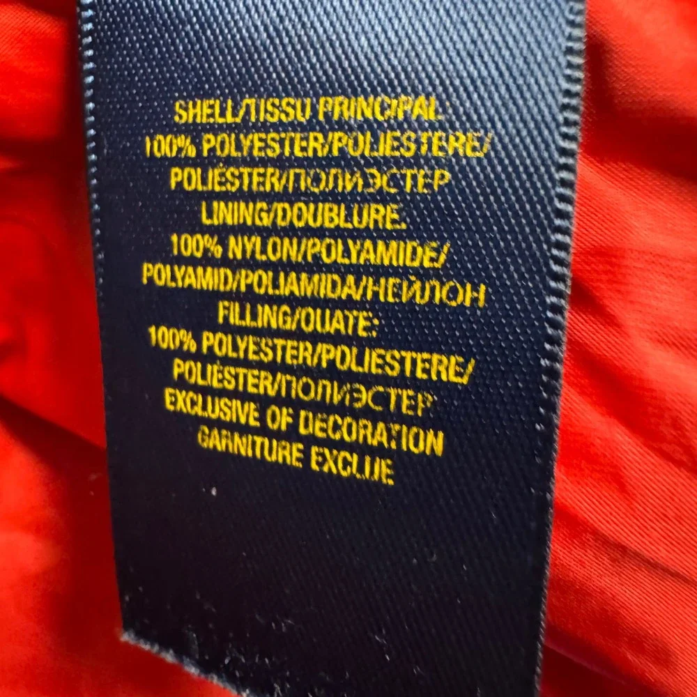 Kids Polo Ralph Lauren Puffer Jacket Blue Black Red Logo Size‎ 7